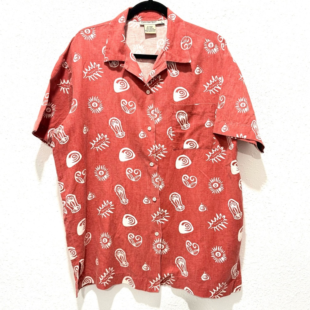 Calvin Klein Patterned Men's Shirt L‎